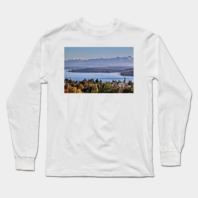 Lake Constance near Überlingen, Germany Long Sleeve T-Shirt by holgermader